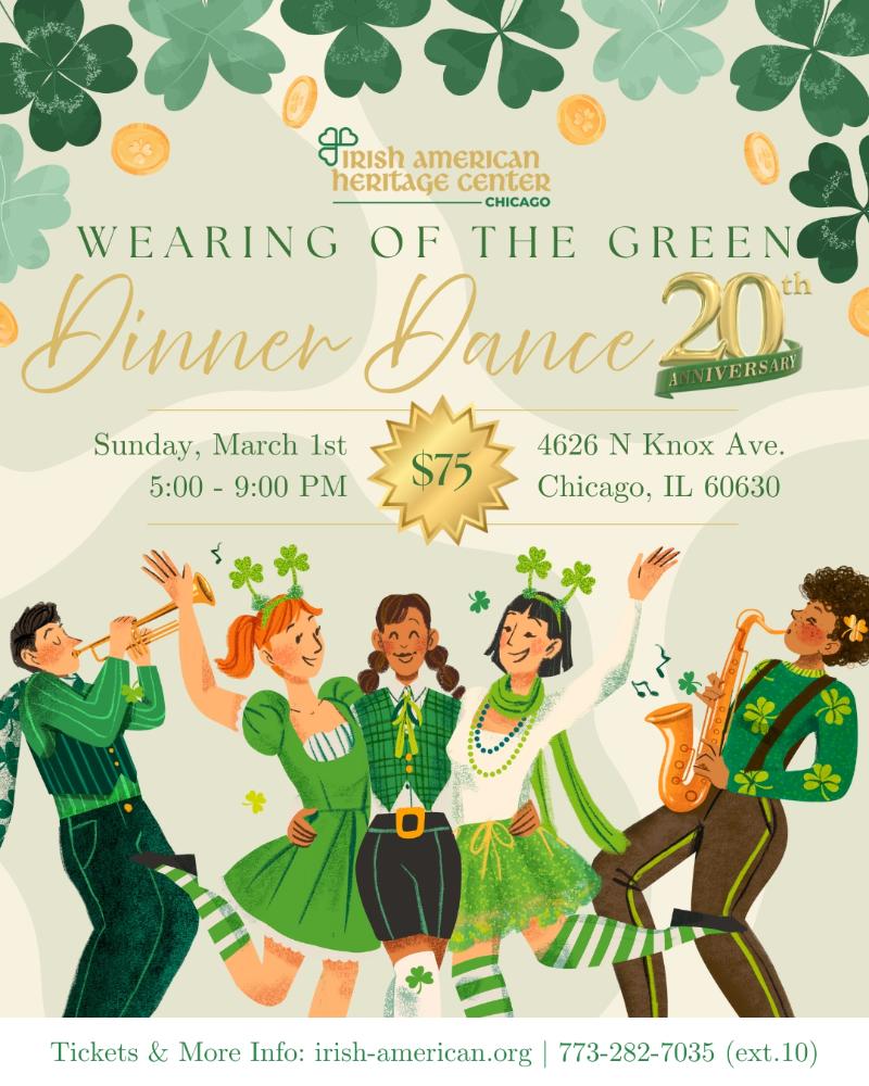 Wearing of the Green Dinner Dance — 20th Annual